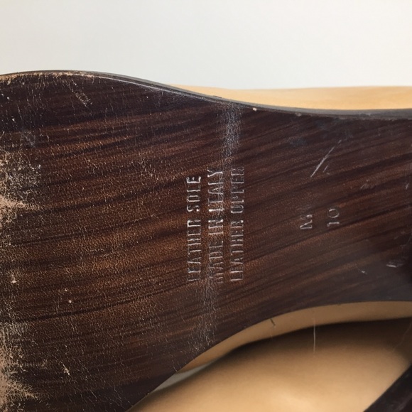 Vintage leather and snake cream boots size 10 - Picture 8 of 9